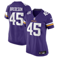 Women's Minnesota Vikings Max Bredeson Purple Team Game Jersey