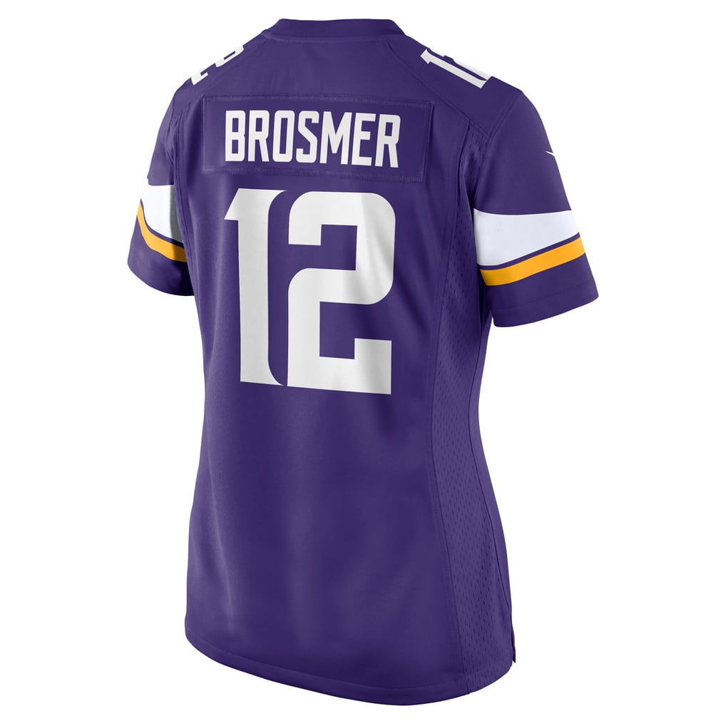 Women's Minnesota Vikings Max Brosmer Purple Team Game Jersey