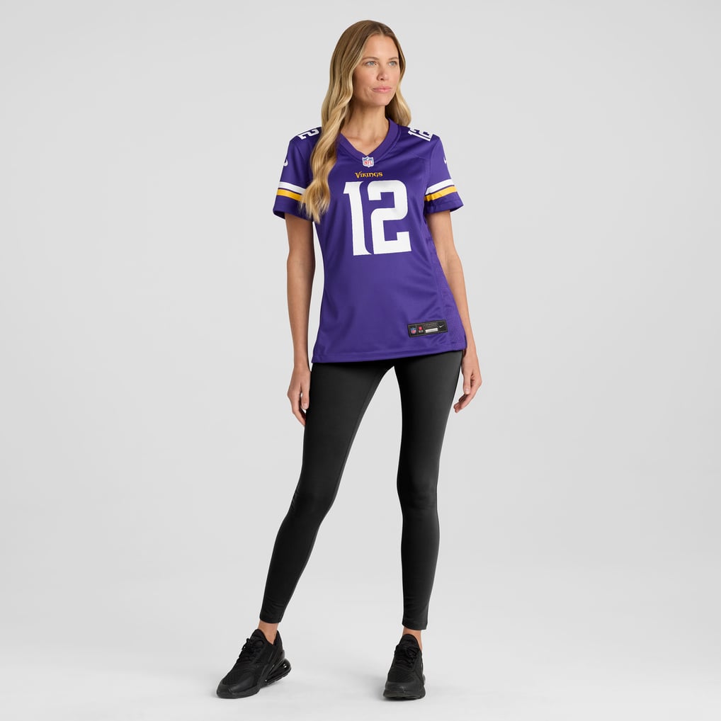 Women's Minnesota Vikings Max Brosmer Purple Team Game Jersey