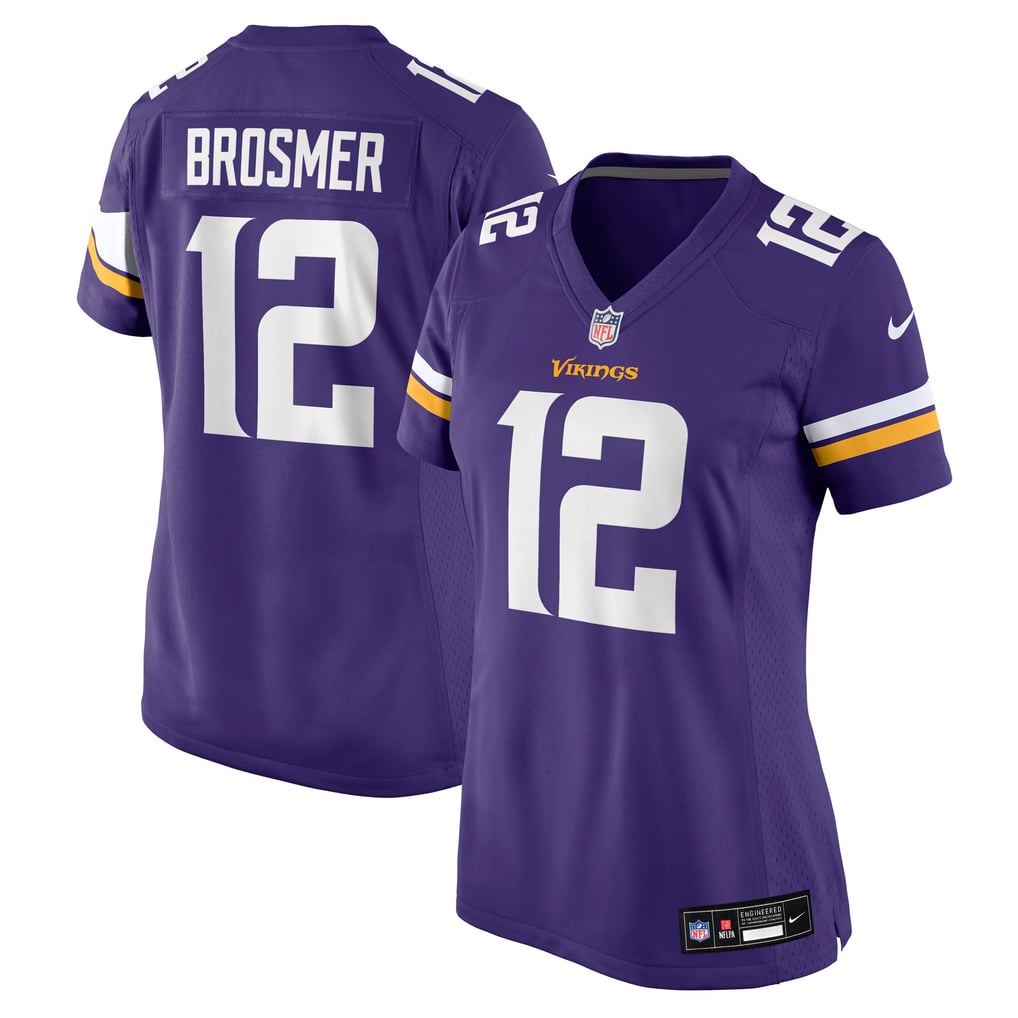 Women's Minnesota Vikings Max Brosmer Purple Team Game Jersey
