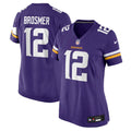Women's Minnesota Vikings Max Brosmer Purple Team Game Jersey