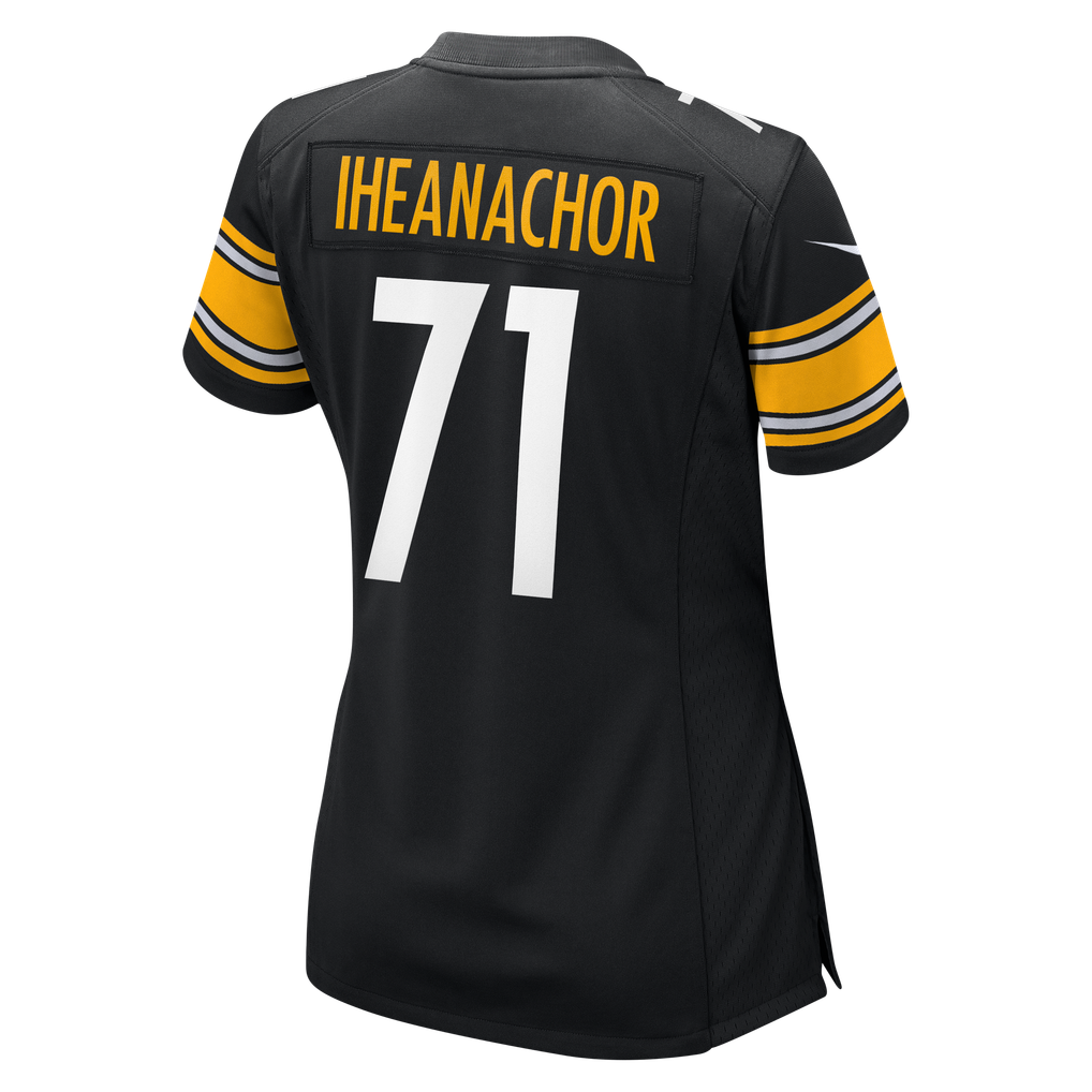 Women's Pittsburgh Steelers Max Iheanachor Black Team Game Jersey