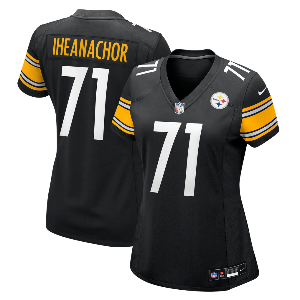 Women's Pittsburgh Steelers Max Iheanachor Black Team Game Jersey