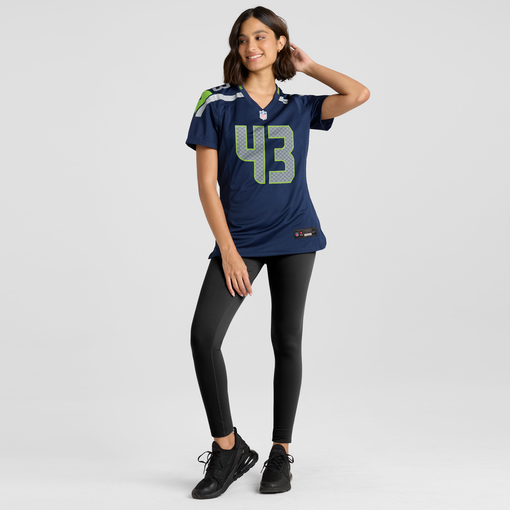 Women's Seattle Seahawks Maxen Hook College Navy Team Game Jersey