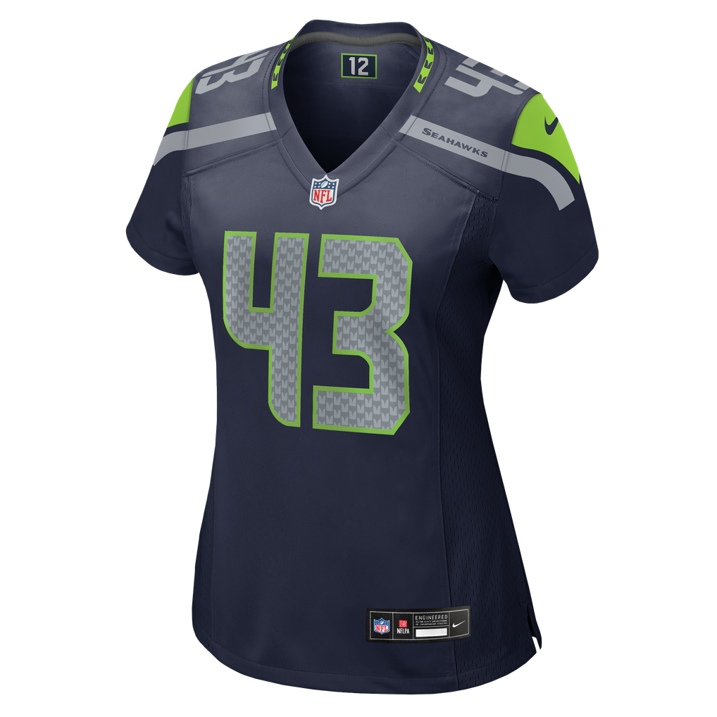 Women's Seattle Seahawks Maxen Hook College Navy Team Game Jersey