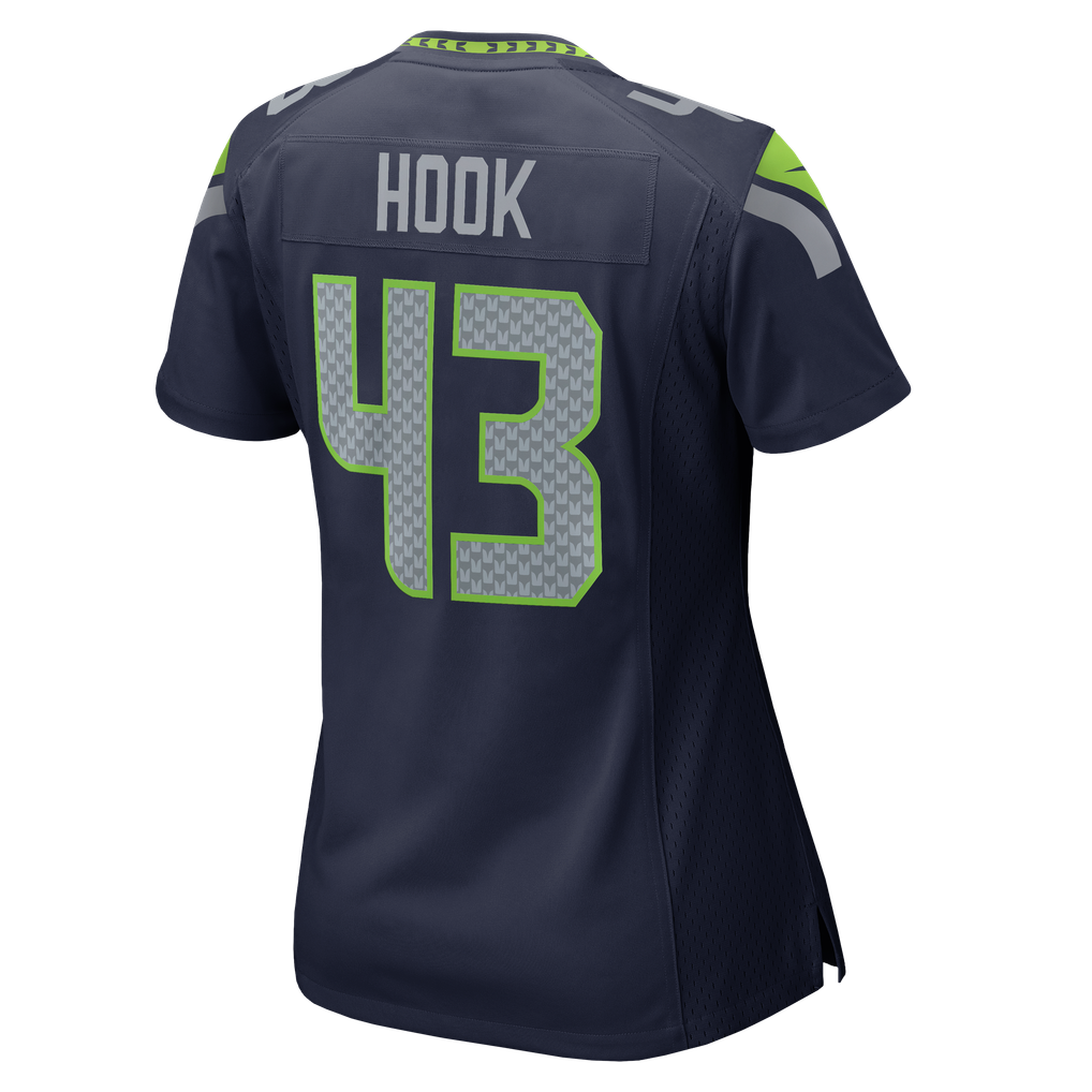 Women's Seattle Seahawks Maxen Hook College Navy Team Game Jersey