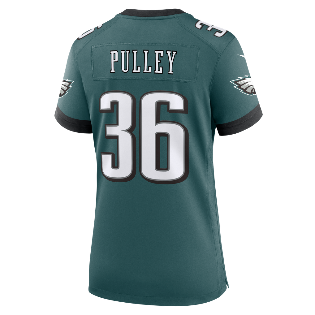 Women's Philadelphia Eagles Maximus Pulley Midnight Green Team Game Jersey