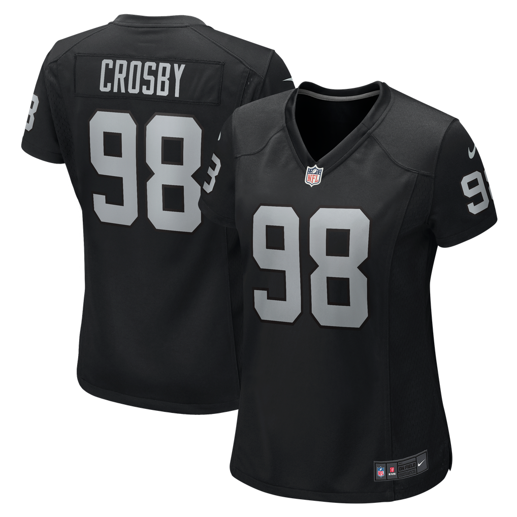 Women's Maxx Crosby Black Las Vegas Raiders Jersey