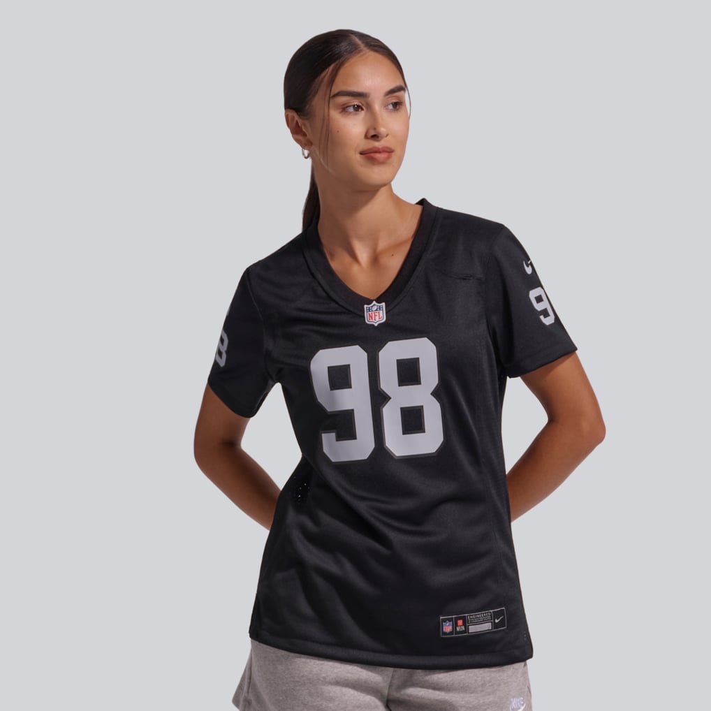 Women's Maxx Crosby Black Las Vegas Raiders Jersey