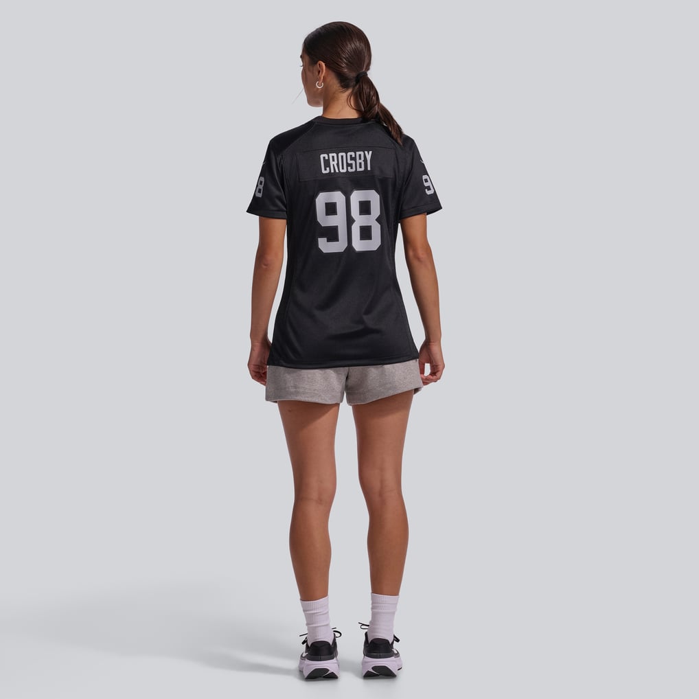 Women's Maxx Crosby Black Las Vegas Raiders Jersey