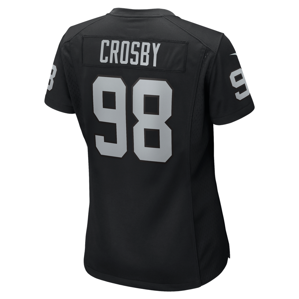 Women's Maxx Crosby Black Las Vegas Raiders Jersey