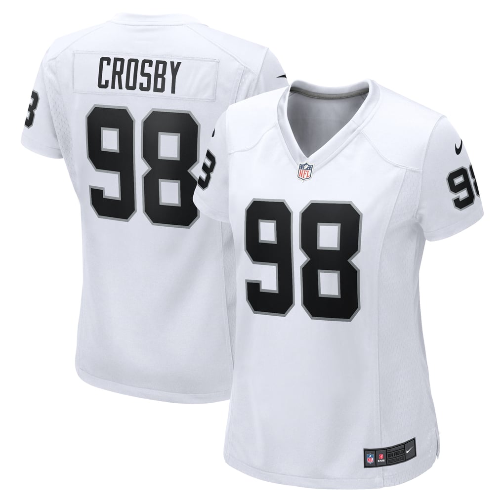 Women's Las Vegas Raiders Maxx Crosby White Game Jersey