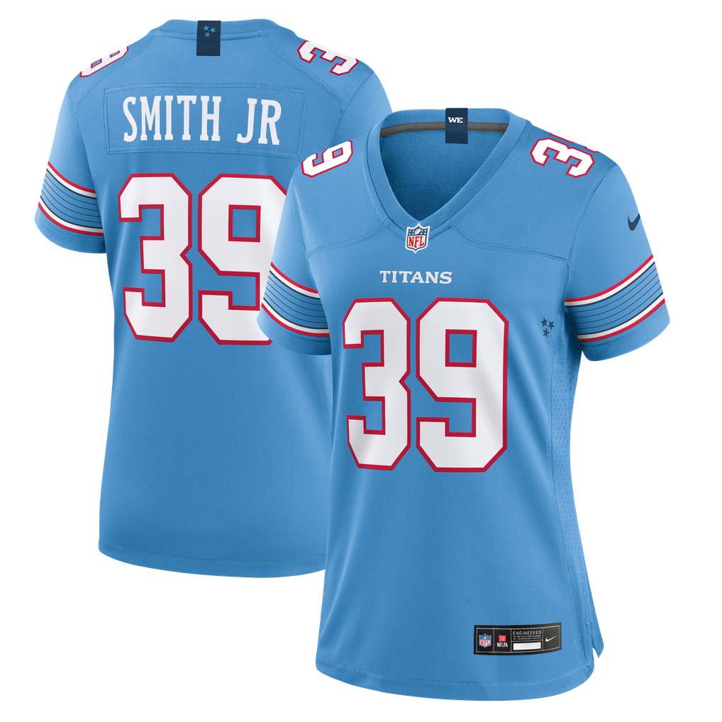 Women's Tennessee Titans Melvin Smith Jr Light Blue Team Game Jersey