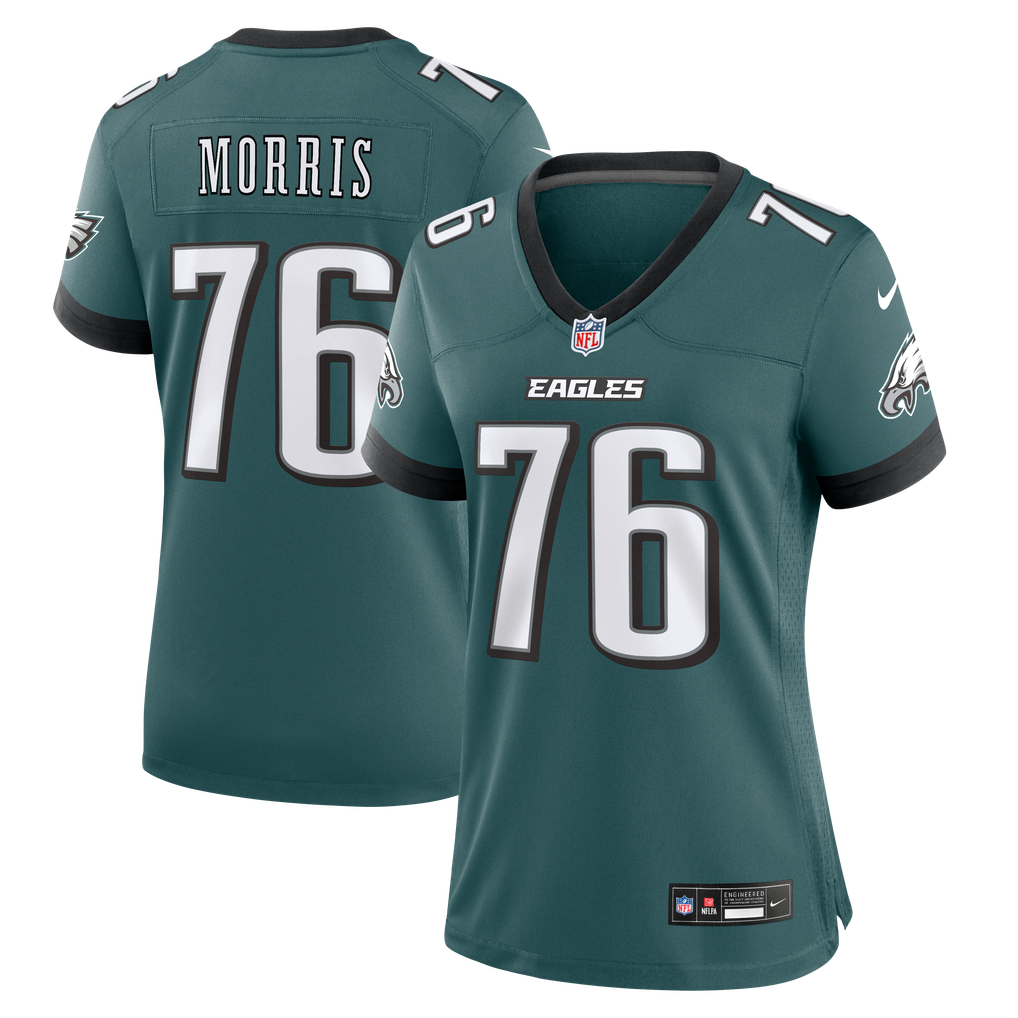 Women's Philadelphia Eagles Micah Morris Midnight Green Team Game Jersey