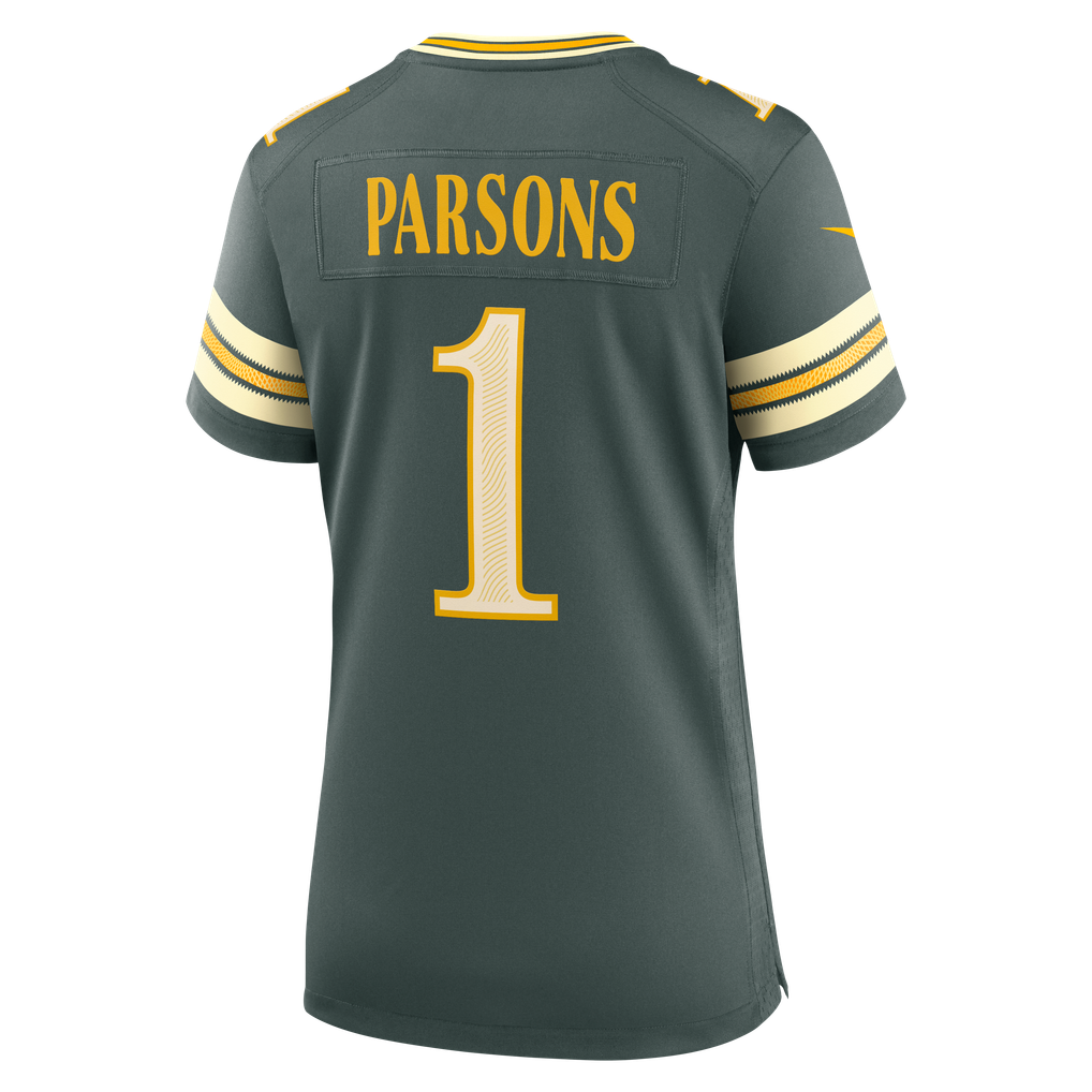 Women's Green Bay Packers Micah Parsons Green 2026 Rivalries Collection Game Jersey