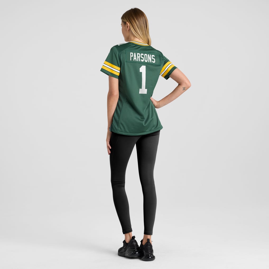 Women's Green Bay Packers Micah Parsons Green Game Player Jersey