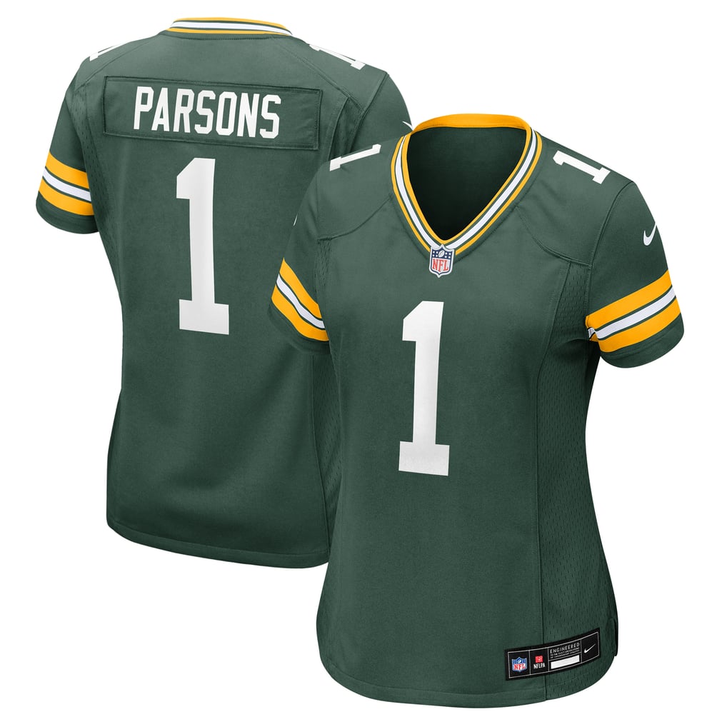 Women's Green Bay Packers Micah Parsons Green Game Player Jersey
