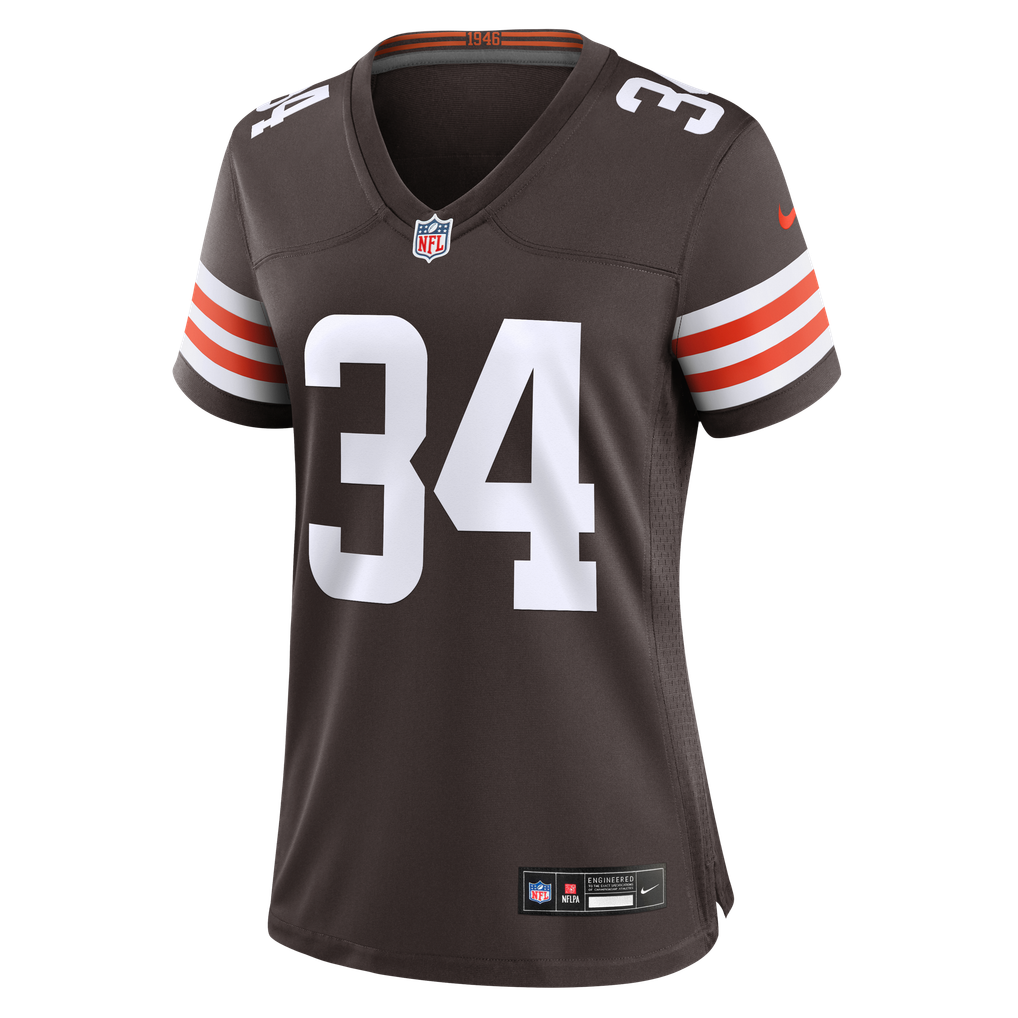 Women's Cleveland Browns Michael Burton Brown Team Game Jersey