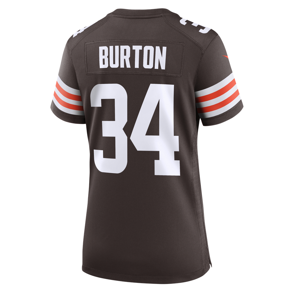 Women's Cleveland Browns Michael Burton Brown Team Game Jersey