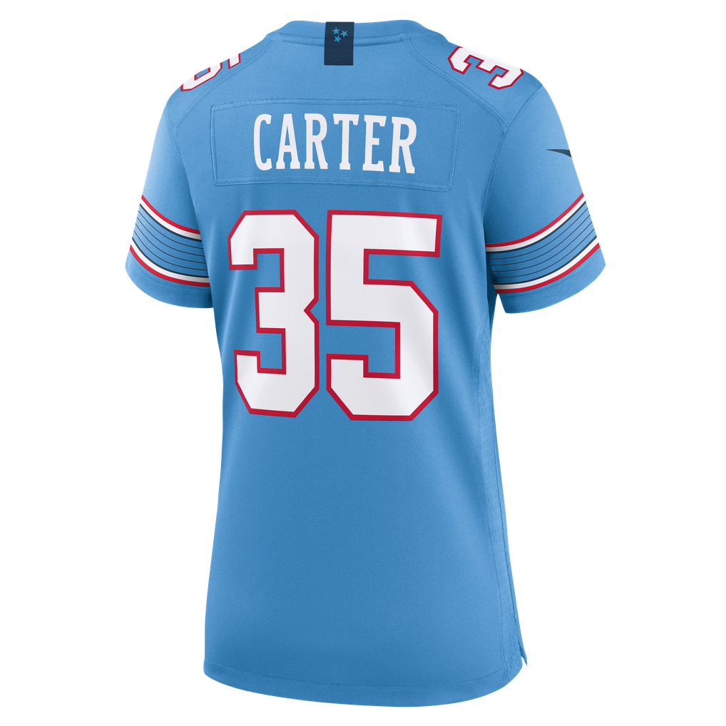 Women's Tennessee Titans Michael Carter Light Blue Team Game Jersey