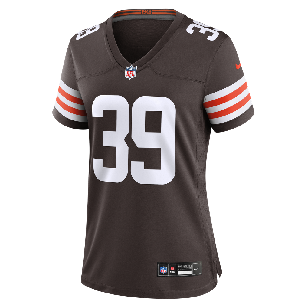 Women's Cleveland Browns Michael Coats Jr. Brown Team Game Jersey