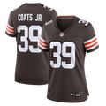Women's Cleveland Browns Michael Coats Jr. Brown Team Game Jersey