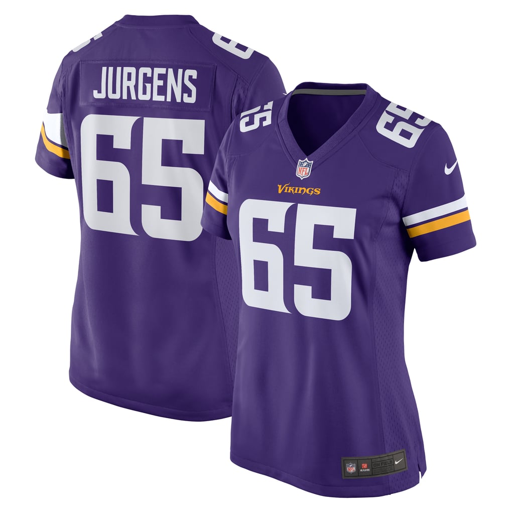 Women's Minnesota Vikings Michael Jurgens Purple Game Jersey