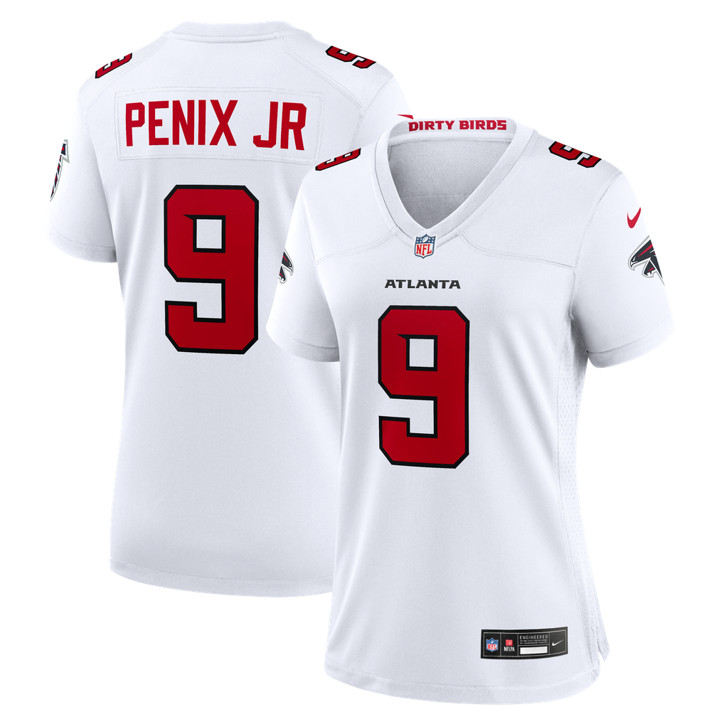 Women's Atlanta Falcons Michael Penix Jr. White Game Jersey