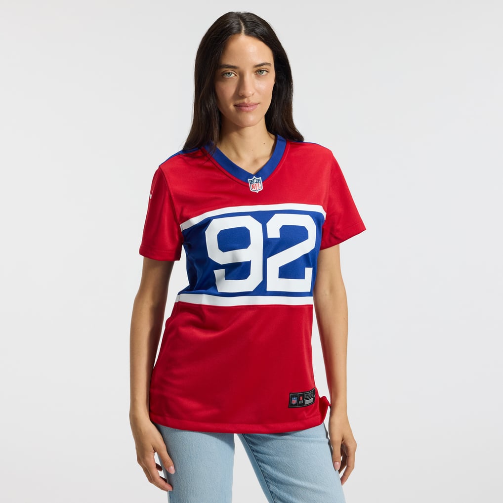 Women's New York Giants Michael Strahan Century Red Alternate Retired Player Game Jersey