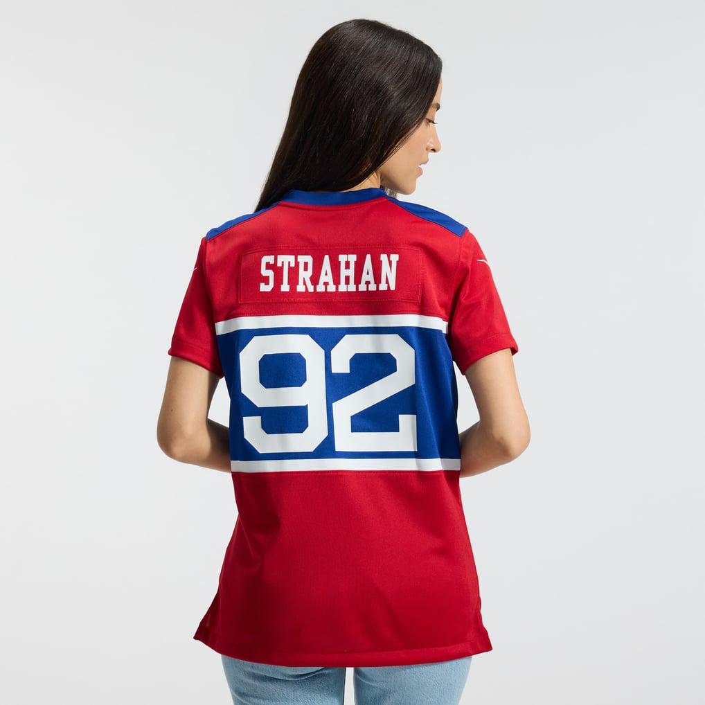 Women's New York Giants Michael Strahan Century Red Alternate Retired Player Game Jersey