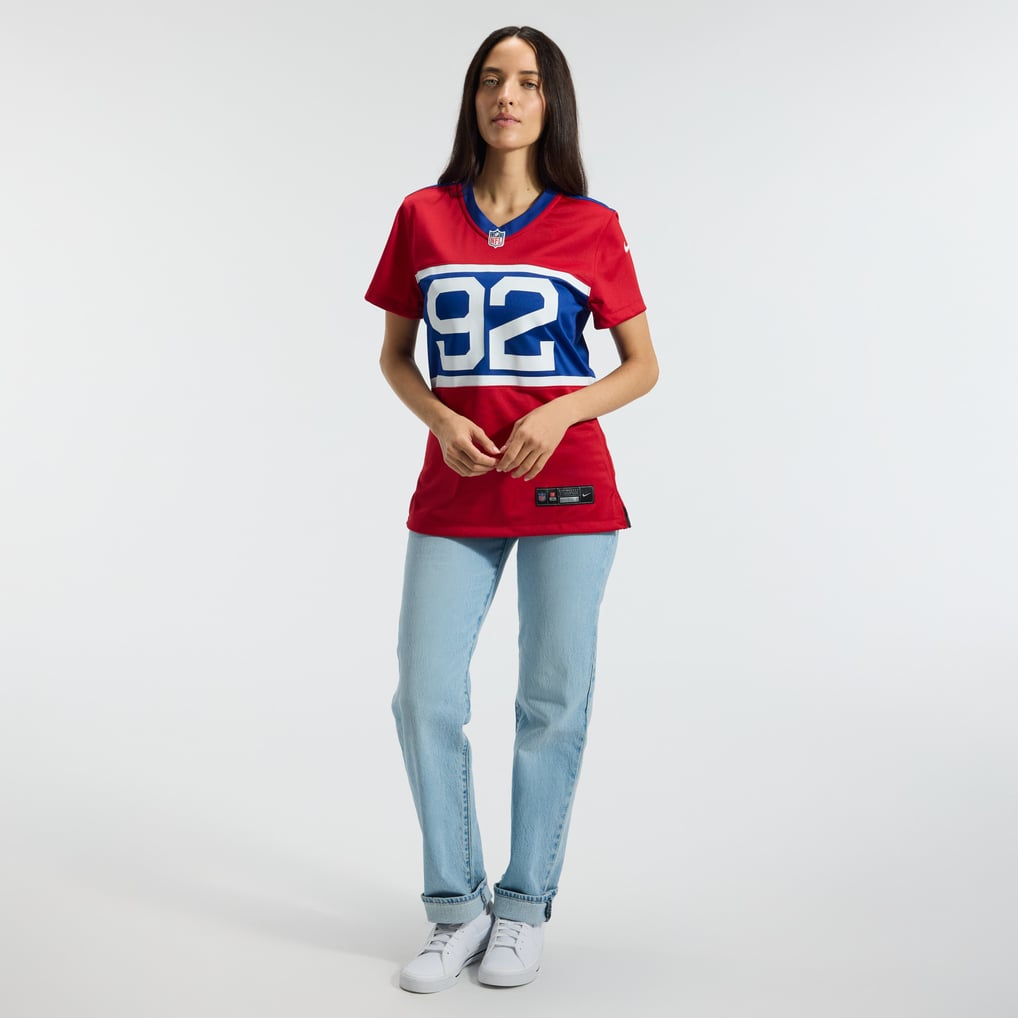 Women's New York Giants Michael Strahan Century Red Alternate Retired Player Game Jersey