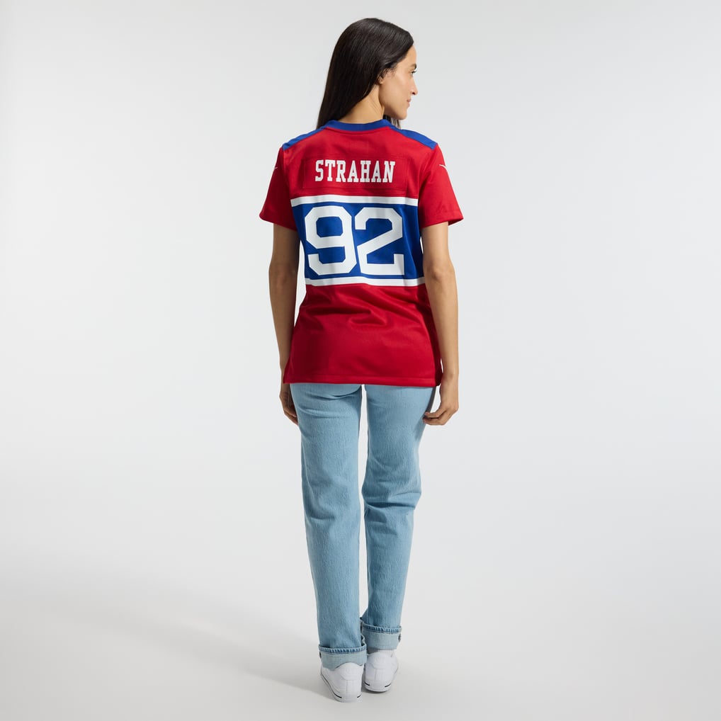 Women's New York Giants Michael Strahan Century Red Alternate Retired Player Game Jersey