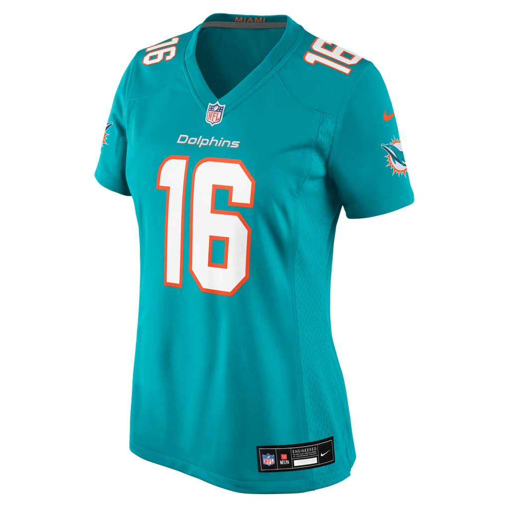 Women's Miami Dolphins Michael Taaffe Aqua Team Game Jersey