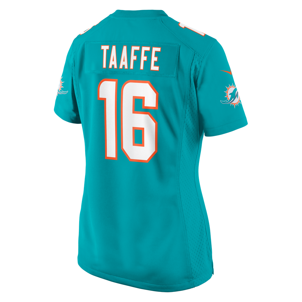 Women's Miami Dolphins Michael Taaffe Aqua Team Game Jersey