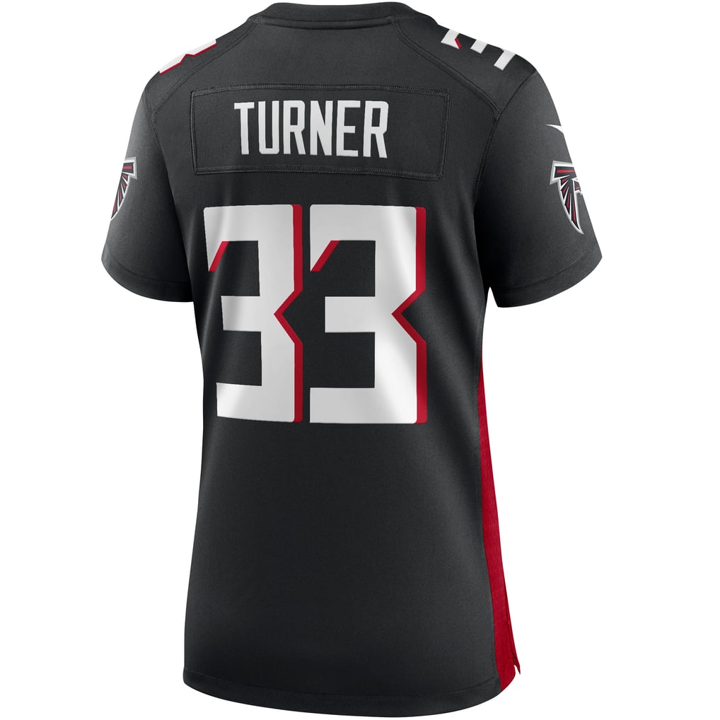 Women's Atlanta Falcons Michael Turner Black Game Retired Player Jersey
