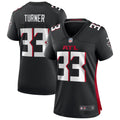 Women's Atlanta Falcons Michael Turner Black Game Retired Player Jersey