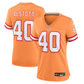 Women's Tampa Bay Buccaneers Mike Alstott Orange Throwback Game Jersey