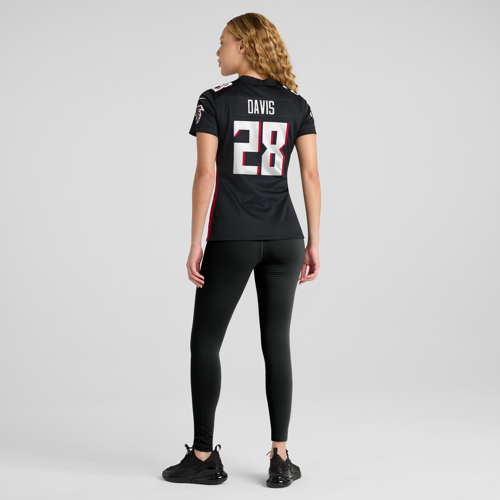 Women's Atlanta Falcons Mike Davis Black Game Player Jersey