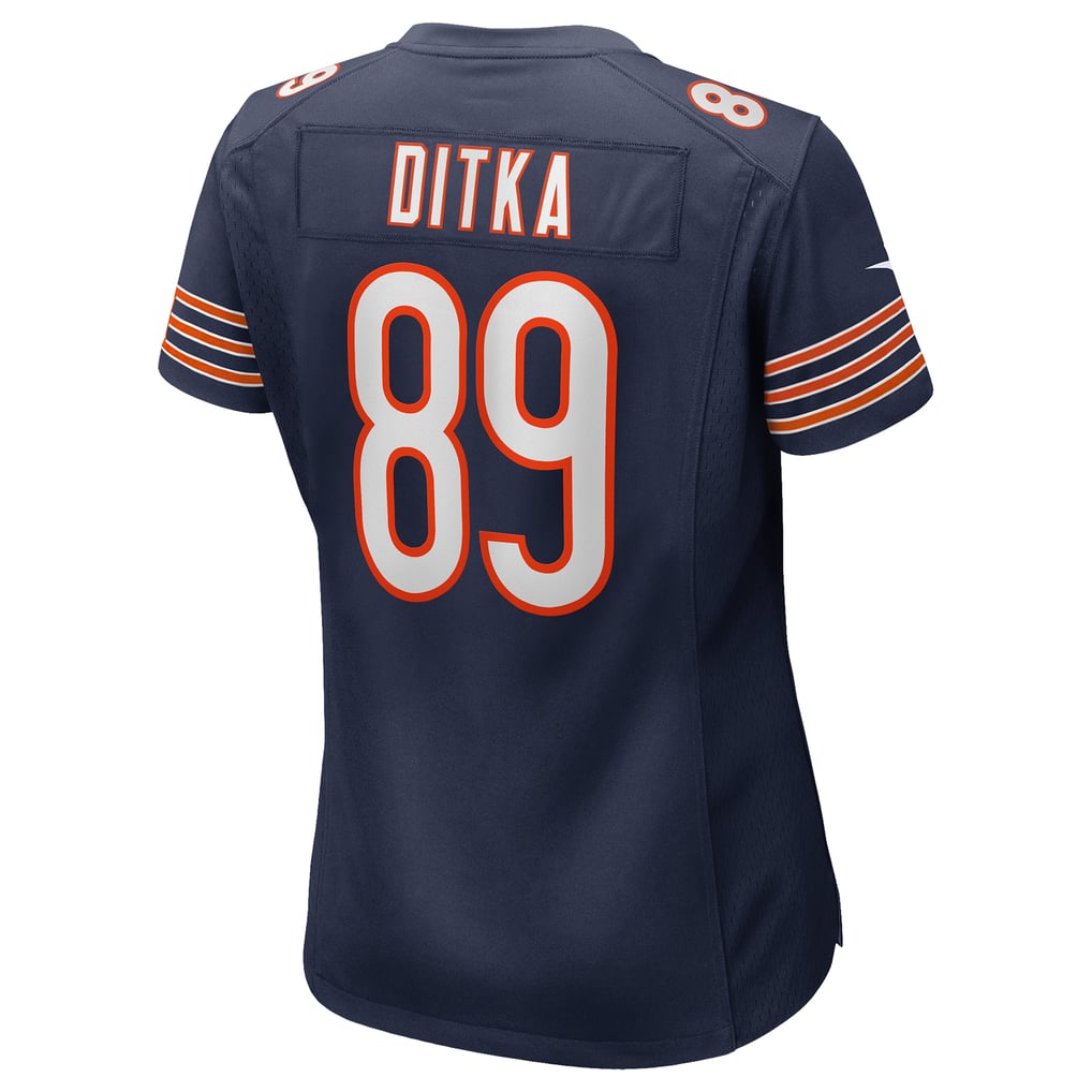 Women's Chicago Bears Mike Ditka Navy Game Retired Player Jersey