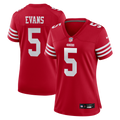 Women's San Francisco 49ers Mike Evans Scarlet Game Jersey