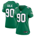 Women's Philadelphia Eagles Mike Golic Kelly Green Alternate Game Jersey