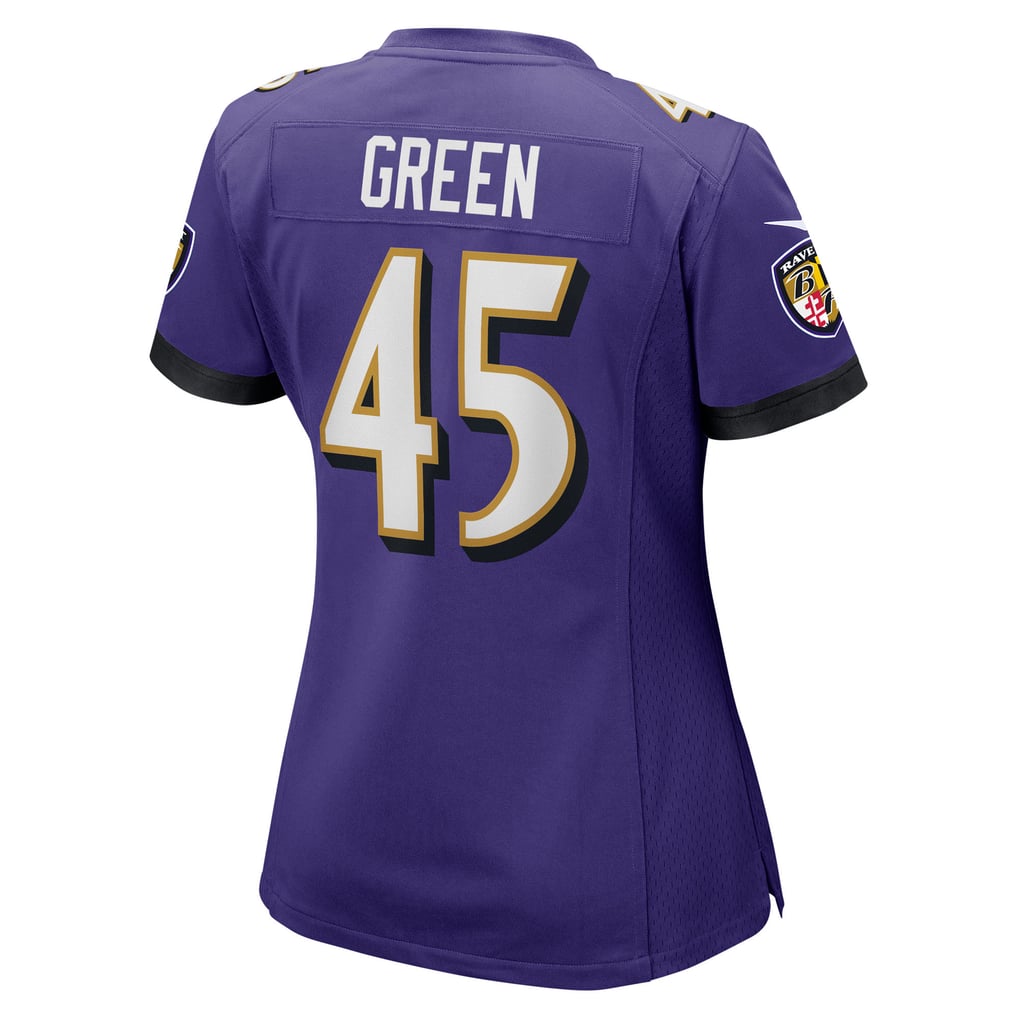 Women's Baltimore Ravens Mike Green Purple Team Game Jersey