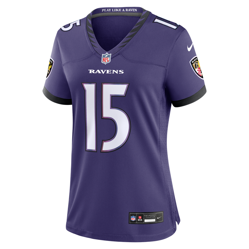 Women's Baltimore Ravens Mike Green Purple Team Game Jersey