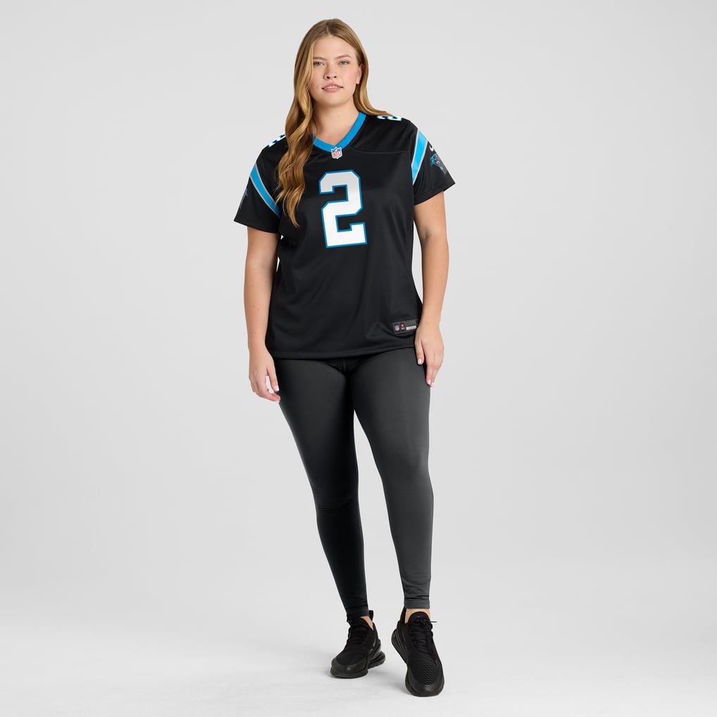 Women's Carolina Panthers Mike Jackson Black Game Jersey