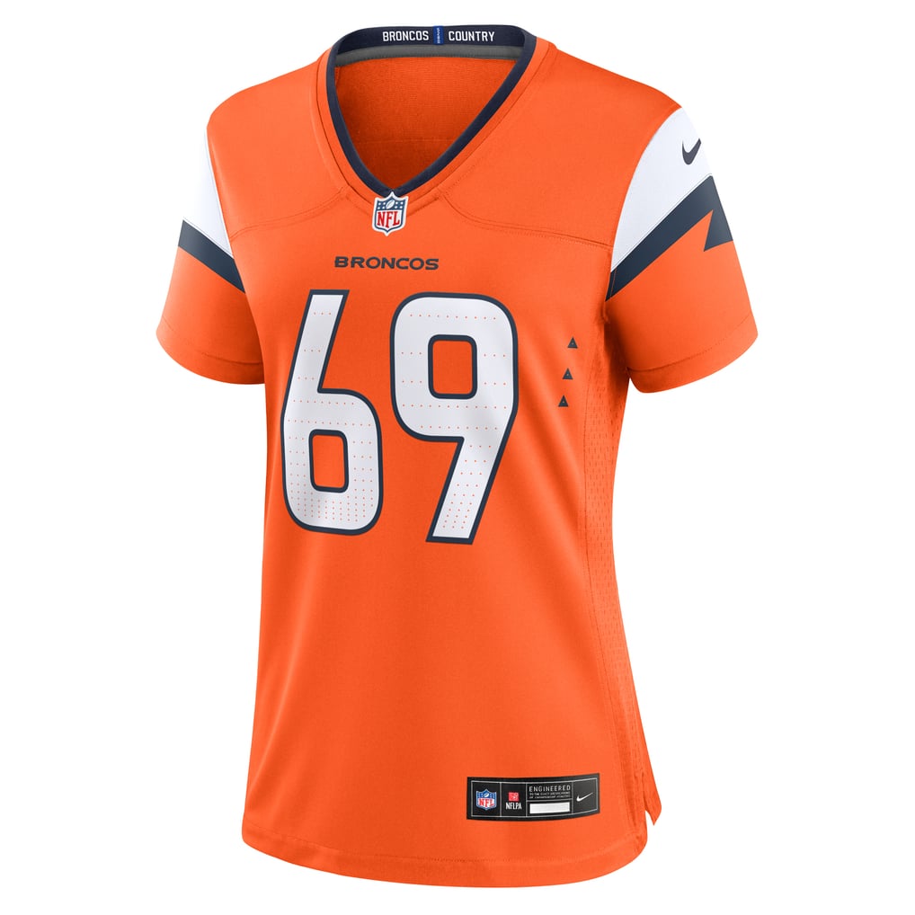 Women's Denver Broncos Mike McGlinchey Orange Team Game Jersey