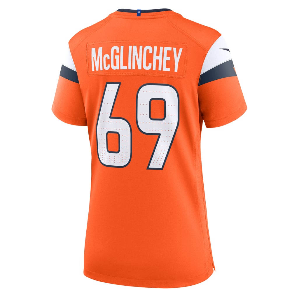 Women's Denver Broncos Mike McGlinchey Orange Team Game Jersey