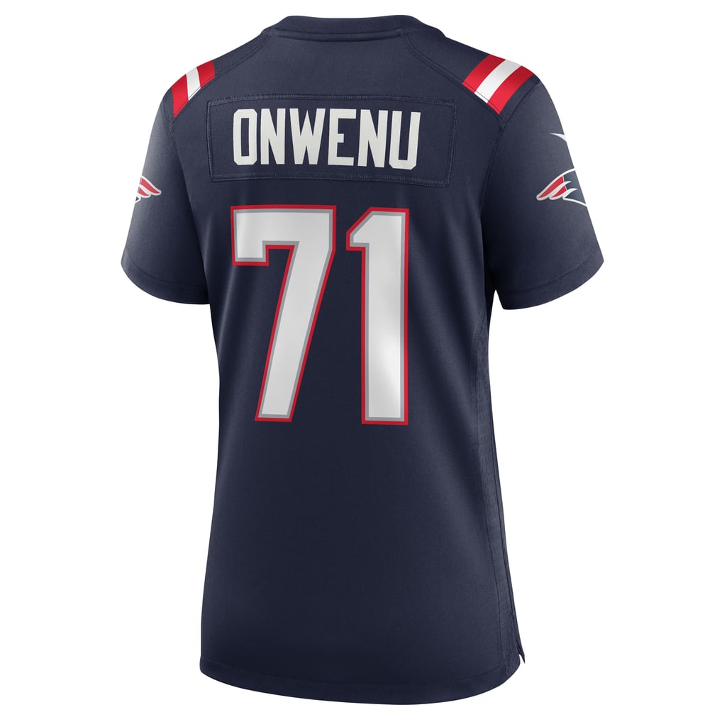 Women's New England Patriots Mike Onwenu Navy Game Jersey