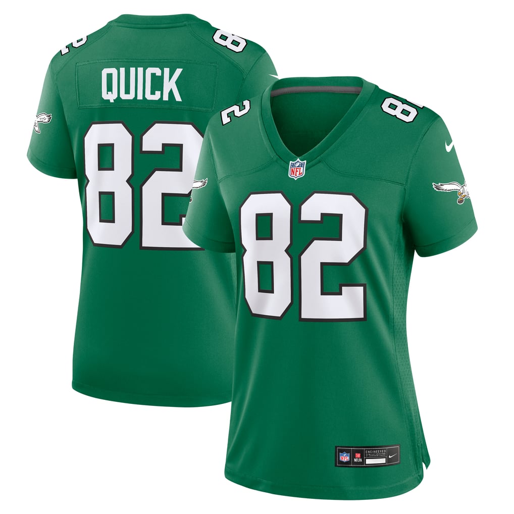Women's Philadelphia Eagles Mike Quick Kelly Green Alternate Game Jersey