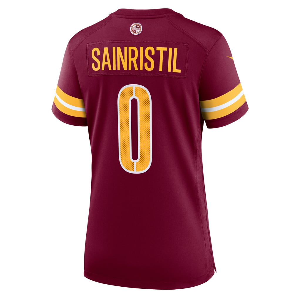 Women's Washington Commanders Mike Sainristil Burgundy Team Game Jersey