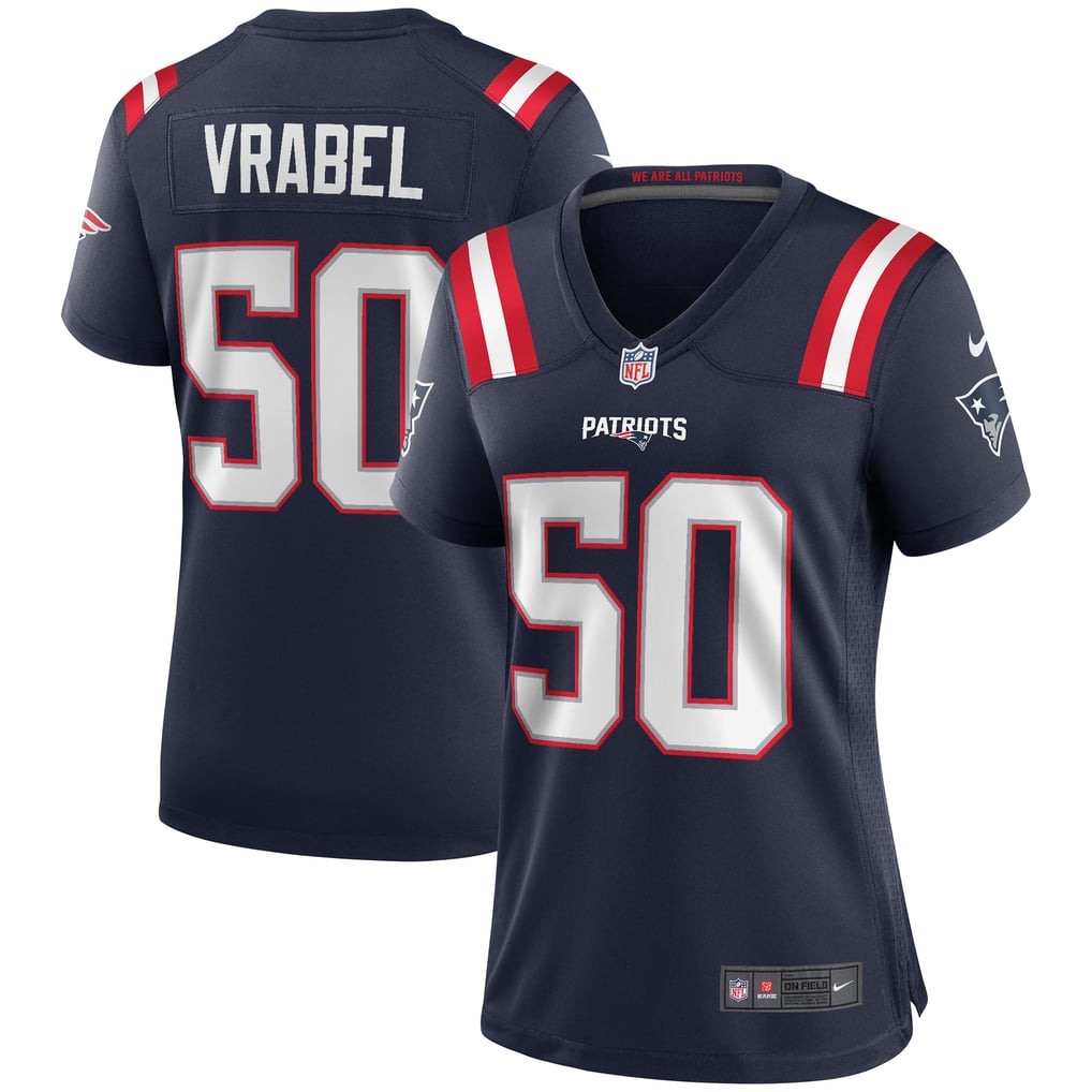 Women's New England Patriots Mike Vrabel Navy Game Retired Player Jersey